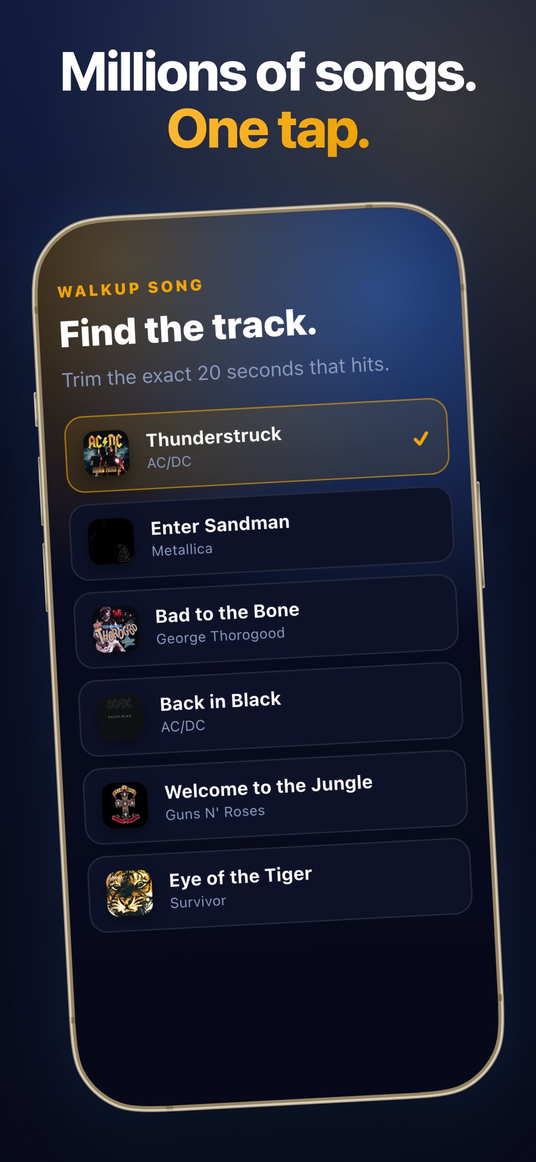 Walkup Pro iPhone screenshot — Game Day